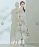 Soleia Satin Cowl Neck Midi Dress - Sage